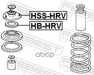 Опора переднего амортизатора (honda HR-V GH1/GH