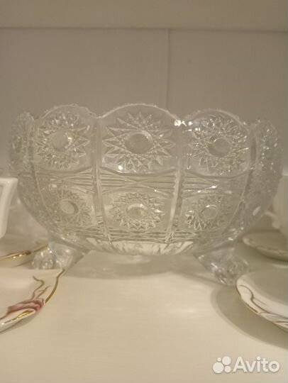 Салатник хрустальный большой