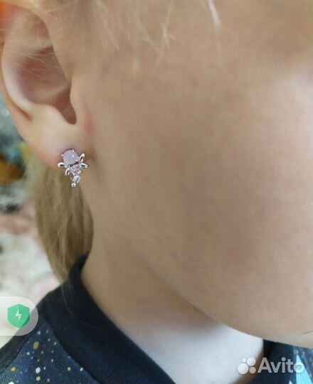 Серьги серебро