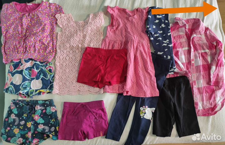 Вещи пакетом на девочку 104
