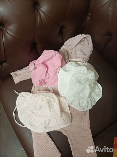 Пакет для девочки 80-86 (муслин, шитье)