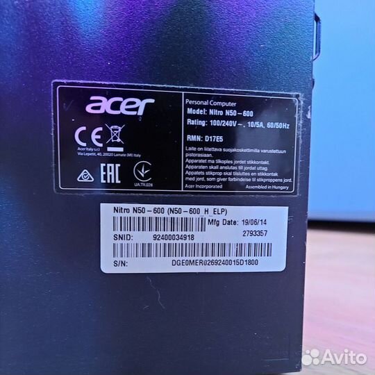 Материнкая плата B365 (корпус, бп, дисковод)