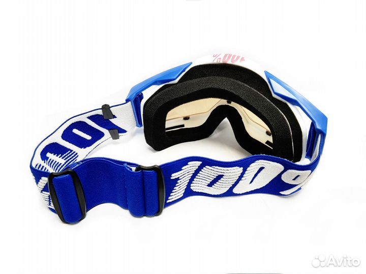 Мотокросс очки 100% Racercraft синий-белый
