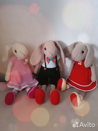 Мягкая игрушка Зайка ручной работы