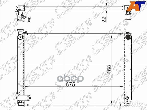 Радиатор Toyota Harrier (XU30) 03-13 / Lexus RX