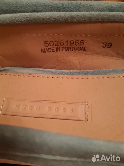 Мокасины замшевые Hugo Boss, 39 (26 см)