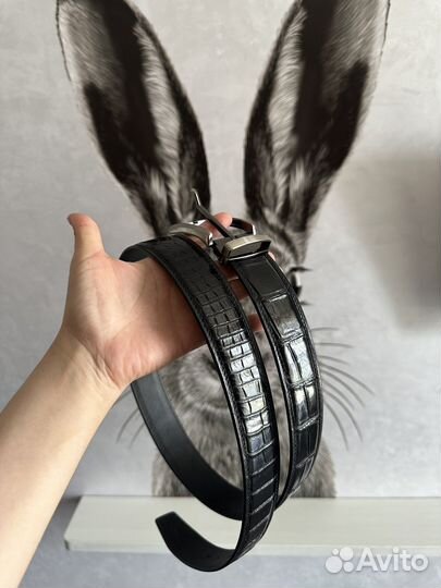 Ремень из кожи крокодила