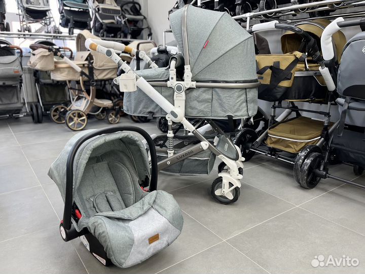 Коляска с рождения 3в1 с автолюлькой