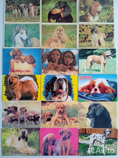 Календарики с собаками 150 штук