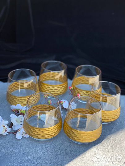 Стаканы бокалы набор 6 шт новые