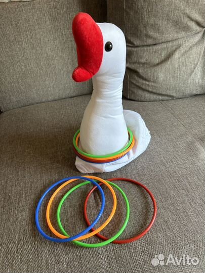 Шапка-гусь с кольцами/реквизит для аниматоров