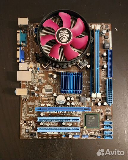 Материнская плата Asus P5G41T-M +Core 2 Duo +озу