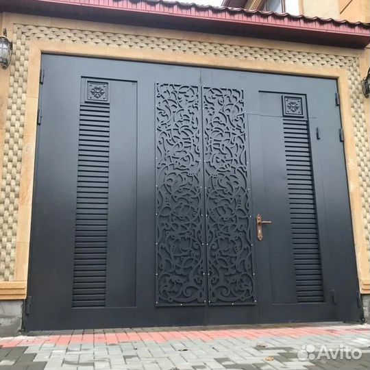 Кованные ворота и калитка