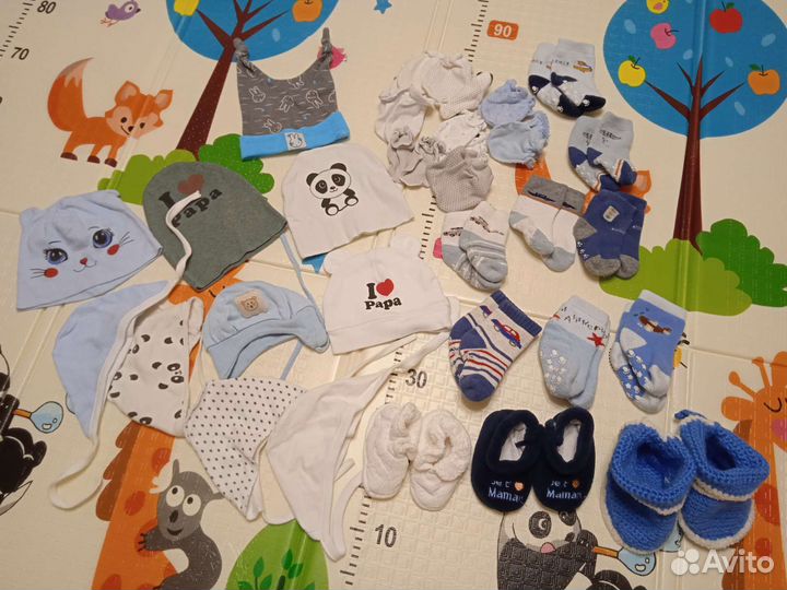 Большой пакет вещей на новорожденных