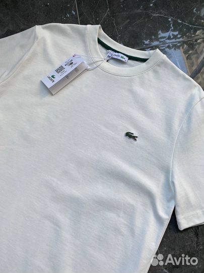 Футболка мужская lacoste белая