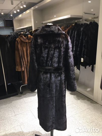 Шуба норковая с английским воротником 54 56 размер