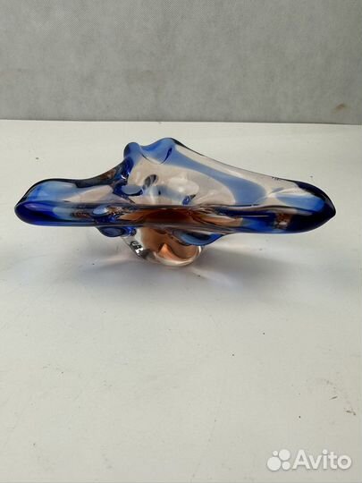 Вазочка цветное стекло СССР