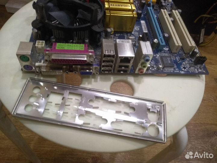 Lga775 мать + проц + память