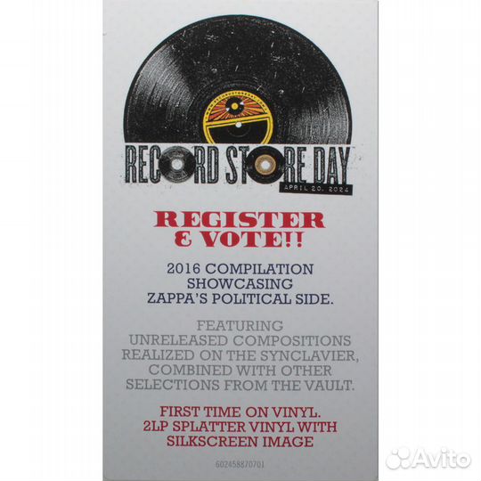 Frank Zappa / Frank Zappa For President (Coloured Vinyl)(2LP)