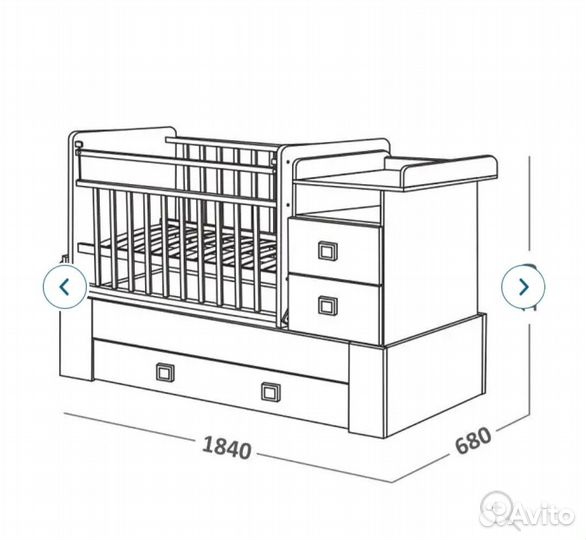 Кровать трансформер скв 8 бронь до 14 апреля