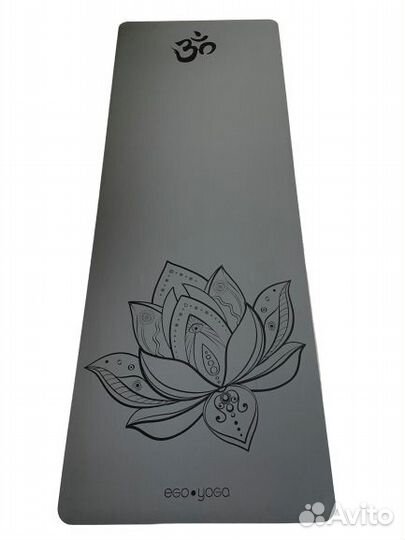 Коврик для йоги EgoYoga Lotus 185 х 68 х 0.4 grey