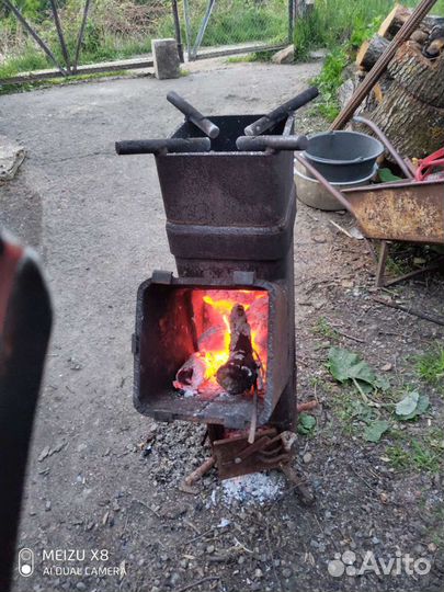 Печка ракетная под казан