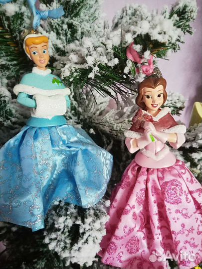 Елочные игрушки принцессы disney