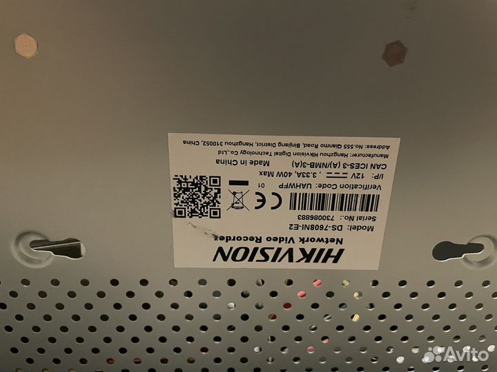 Видеорегистратор hikvision ds-7608ni-e2