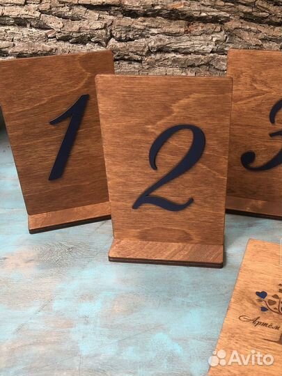 Свадебная рассадка и карточки гостей, нумерация