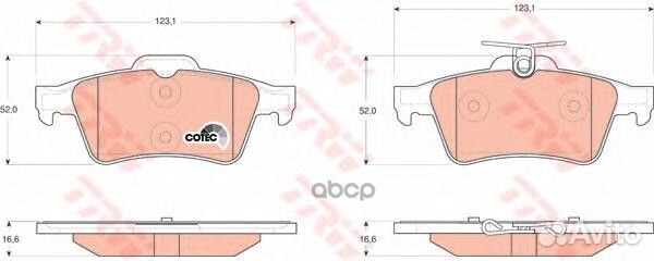 Колодки тормозные ford focus II/III/mazda 3/OPE