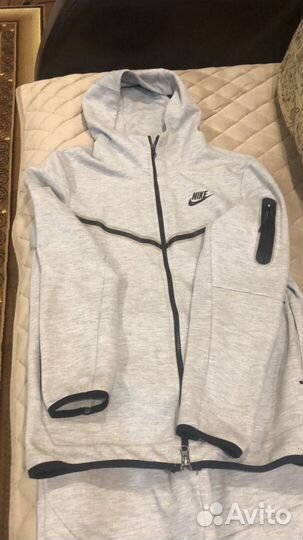 Костюм nike tech fleece серый