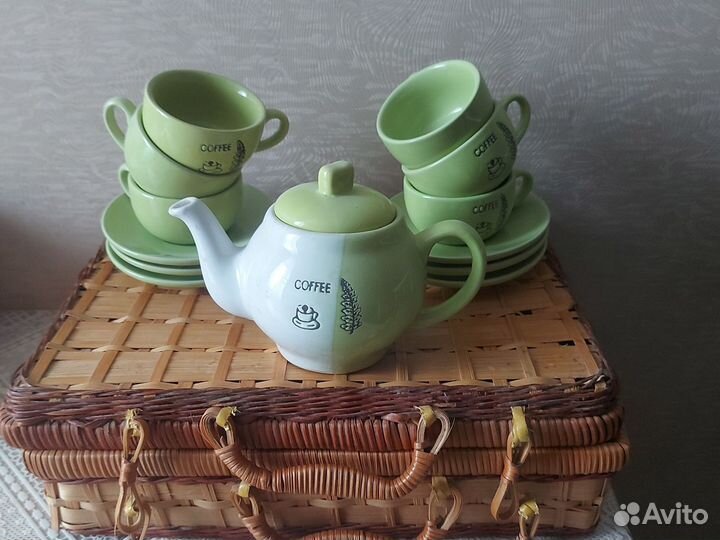 Новый Сервиз кофейный Набор посуды Набор кофейный