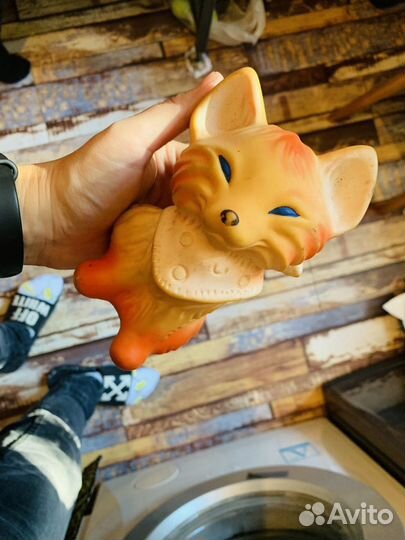 Игрушка СССР резиновая «Лиса», коллекционирование