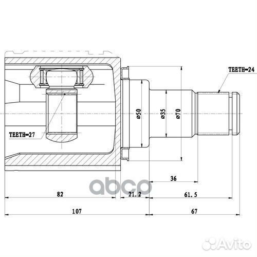 Шрус Внутренний Z87511R Zikmar