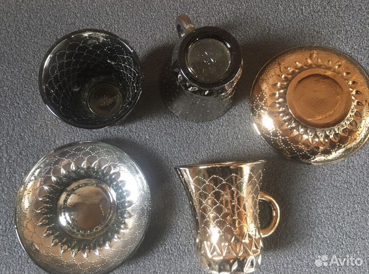 Бокалы чашки сервизы