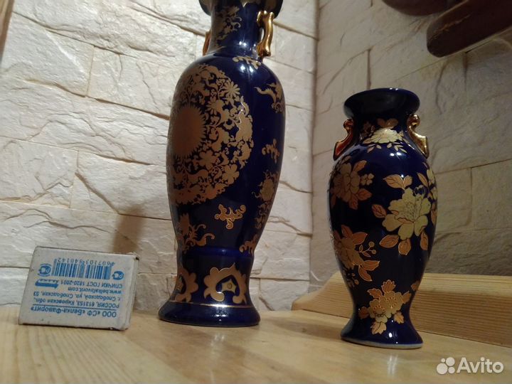 2 японских вазы