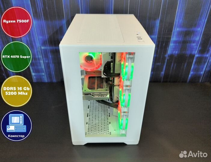 Системник игровой AMD7500F-RTX4070SUP-16DDR5-YHO3281