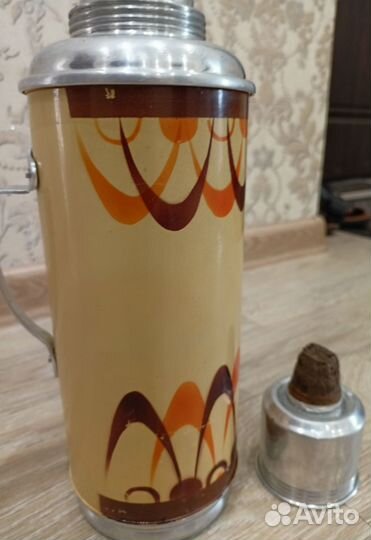 Термос китайский СССР со стеклянной колбой