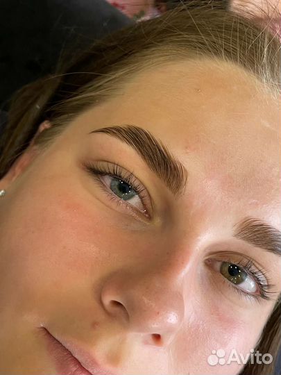 Наращивание / лами ресниц и оформление бровей