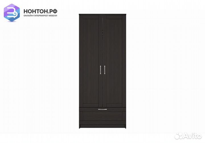 Шкаф двухдверный Сириус с 1 ящиком дуб венге