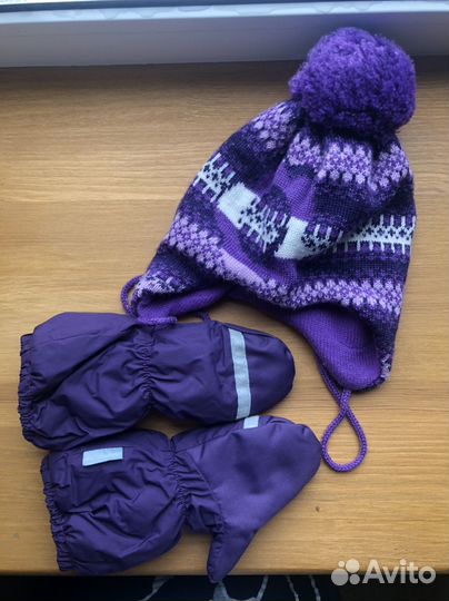 Зимняя шапка и краги kerry 46