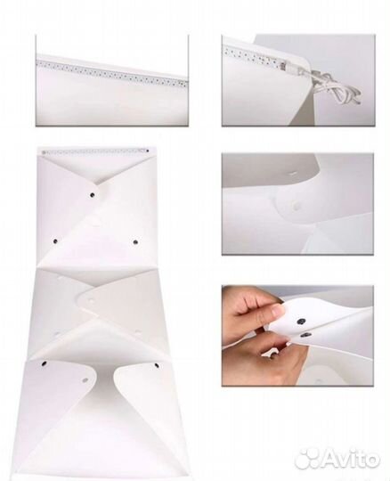 Фотобокс большой 40*40 вращающийся подиум витрина