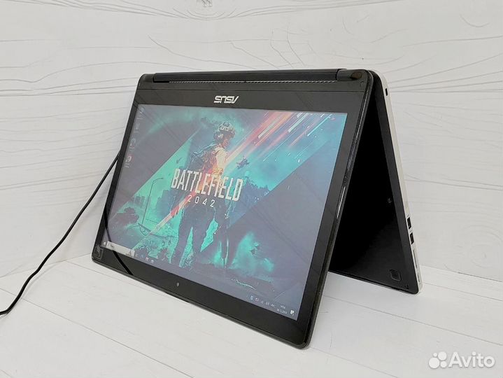 Сенсорный Asus Новый Акб FullHD Ноутбук Игровой