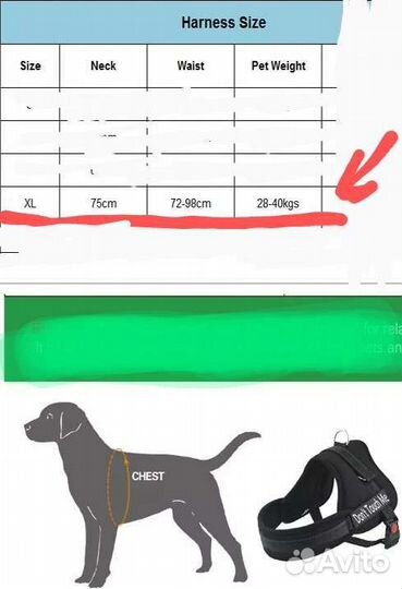 Шлейка для большой собаки