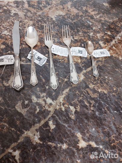 Столовые приборы серебро 