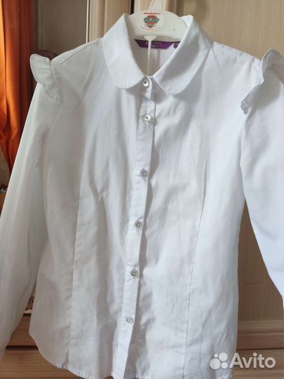 Блузка белая школьная