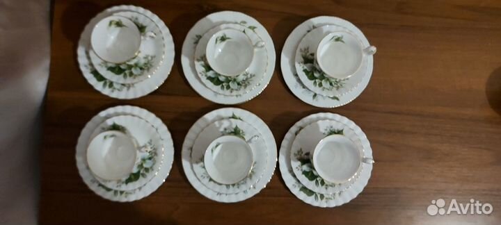 Кофейные тройки сервиз Фарфор Royal Albert England