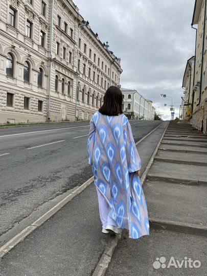 Кимоно узбекское из иката (ткань из Узбекистана)