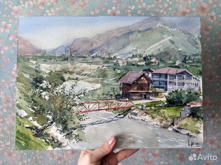 Картина акварель 