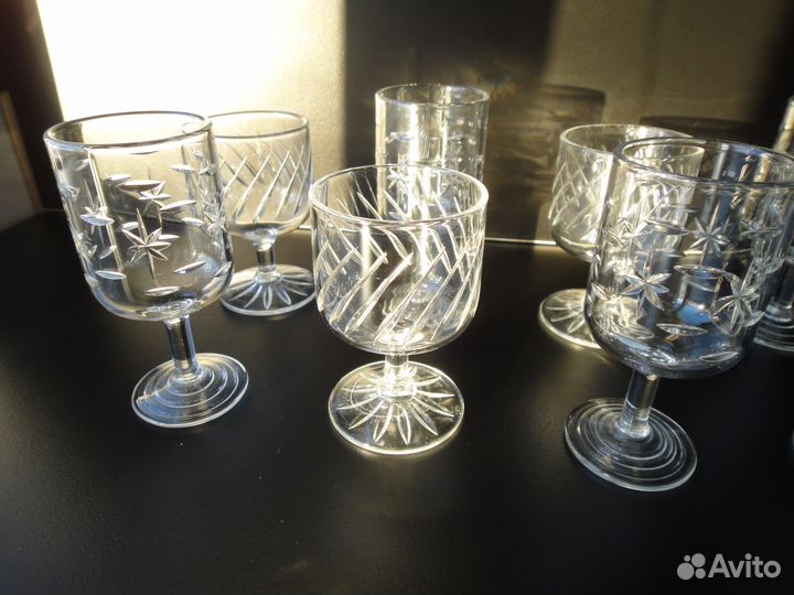 Рюмки хрустальные 8 шт